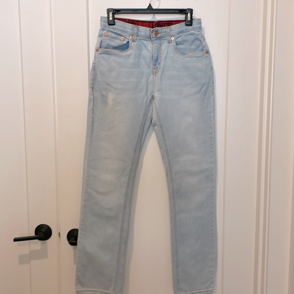 Levi’s 511 28x30 16R slim fit jean light blue wash boys jean - Picture 2 of 11